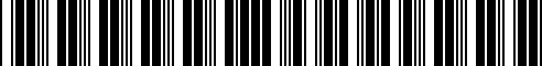 Barcode for 00004312900