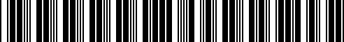 Barcode for 00004320479