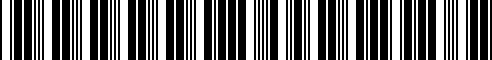 Barcode for 00004320483