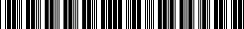 Barcode for 00004330510