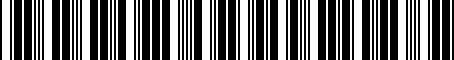 Barcode for 0023219053