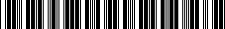 Barcode for 017525053F