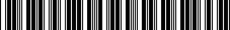 Barcode for 017525400A