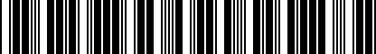 Barcode for 01M325443