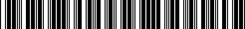 Barcode for 01M927733HL