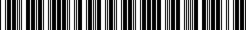 Barcode for 01M927733JP