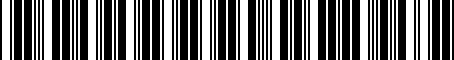 Barcode for 022115403R