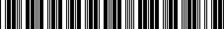 Barcode for 022253033M