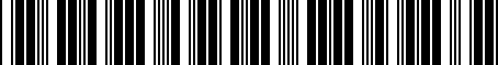 Barcode for 023253031F