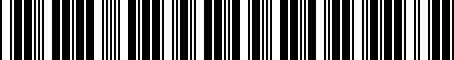 Barcode for 034109021P