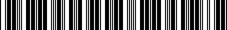 Barcode for 03H253035M