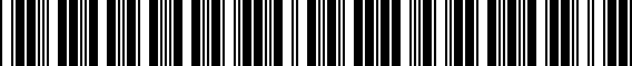 Barcode for 06561RV0315RM