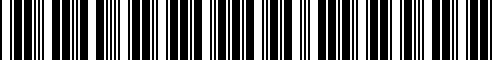 Barcode for 06772SS0A80