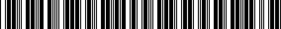 Barcode for 06780S84A10ZC