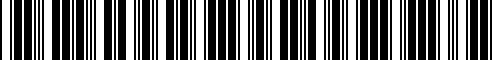 Barcode for 0K24710271C