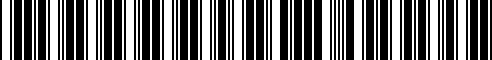 Barcode for 11111743981