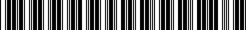 Barcode for 11121407003