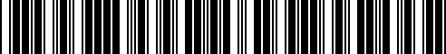 Barcode for 17310S0XA02