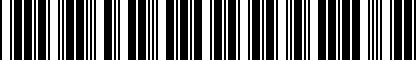Barcode for 1K0498103