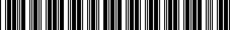 Barcode for 2721421183
