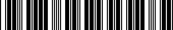Barcode for 4340883