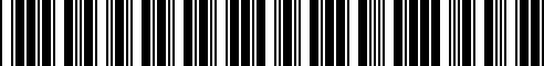 Barcode for 51447245435