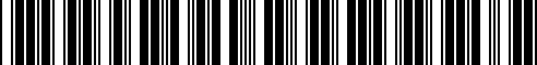 Barcode for 8A0260701AE